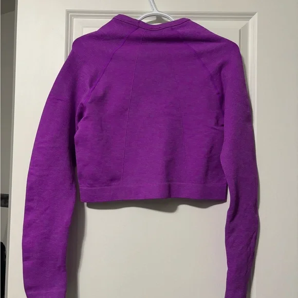 Fabletics Vibrant Purple Ribbed Top - Picture 2 of 5